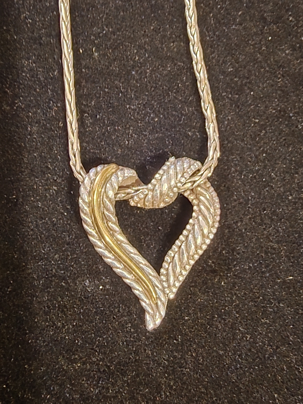 Brighton Callie Two Tone Heart Pendent
